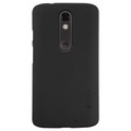 Пластиковый чехол с пленкой Nillkin Super Frosted Shield Black для Motorola Moto X Force(#1)