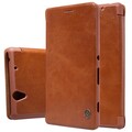 Кожаный чехол Nillkin Qin Leather Case Brown для Sony Xperia C4(#3)