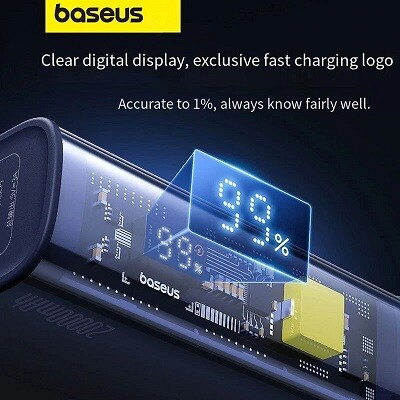 Портативное зарядное BASEUS CN Power Bank 30W 20000mAh (P10019702302-00) синий(5)