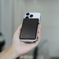 Магнитный кошелек-картхолдер для смартфона с подставкой WiWU Warriors Carbon Magsafe Metal Stand Card WM-007 черный(#5)