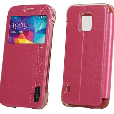 Полиуретановый чехол Usams Merry Series Pink для Samsung G870 Galaxy S5 Active(2)