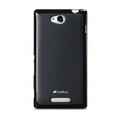 Силиконовый чехол Melkco Poly Jacket TPU Case Black для Sony Xperia C S39h(#1)