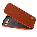 Кожаный чехол книга Rada case Orange для Samsung i9300 Galaxy S3(#3)