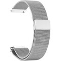 Ремешок металлический Milanese Loop для часов универсальный 22mm серебро(#1)