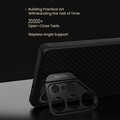 Чехол накладка с пластиной Magsafe и защитой камеры Nillkin CarboProp (LensWing) Magnetic Case черный для Samsung Galaxy S25 Ultra(#11)