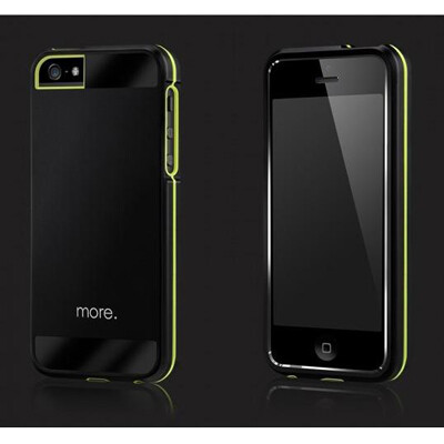 Металлический чехол накладка More Armor Metal Hybrid Black для Apple iPhone 5/5s/SE(1)