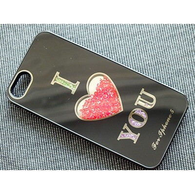 Пластиковый чехол i Love You Black для Apple iPhone 5/5s/SE(1)