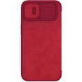 Кожаный чехол Nillkin Qin Pro Leather Case Красный для Apple iPhone 14 Plus(#2)