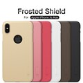 Пластиковый чехол с подставкой Nillkin Super Frosted Shield Красный для Apple iPhone XS Max(#4)