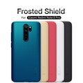 Пластиковый чехол с подставкой Nillkin Super Frosted Shield Белый для Xiaomi Redmi Note 8 Pro(#5)