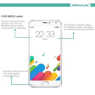 Противоударное защитное стекло Nillkin Amazing H+Pro для Meizu M1 Metal(4)
