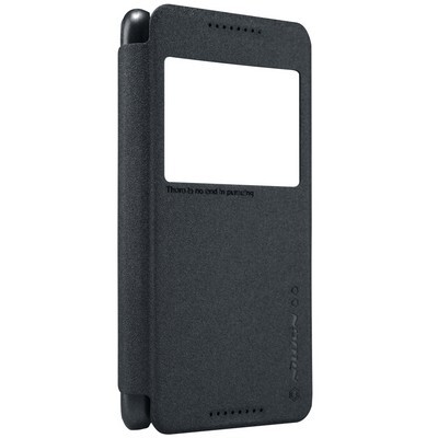 Полиуретановый чехол Nillkin Sparkle Leather Case Black для HTC Desire 626(3)