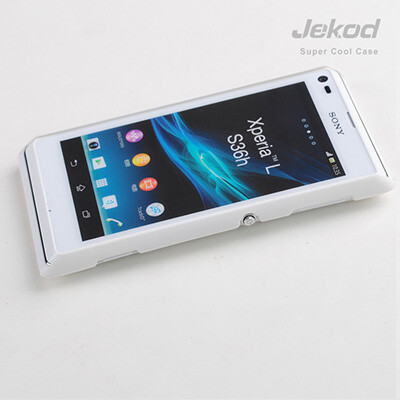 Пластиковый чехол накладка Jekod TPU Case White для Sony Xperia L S36h(2)