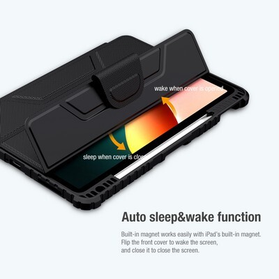 Защитный чехол Nillkin Bumper Leather Case Pro Черный для Xiaomi Pad 5 Pro(6)