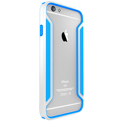 Пластиковый бампер Nillkin Armor-Border series Blue  для Apple iPhone 6/6s(3)
