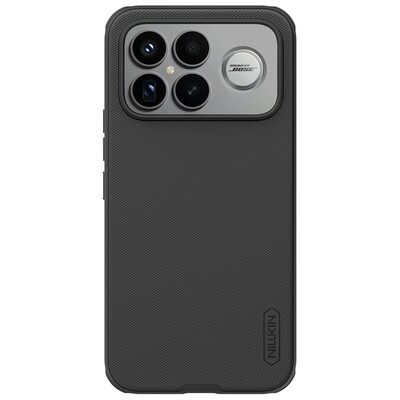 Пластиковый чехол с пластиной Magsafe Nillkin Super Frosted Shield Pro Magnetic Case черный  для Xiaomi Redmi K90 Pro Max(1)