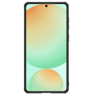 Пластиковый чехол с пластиной Magsafe Nillkin Super Frosted Shield Pro Magnetic Case Черный для Samsung Galaxy S25 Edge(2)
