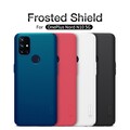 Пластиковый чехол с подставкой Nillkin Super Frosted Shield Синий для OnePlus Nord N10 5G(#6)