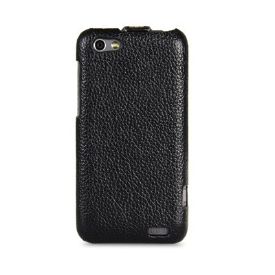 Кожаный чехол книга Melkco Leather Case (Black LC) для HTC One V(2)