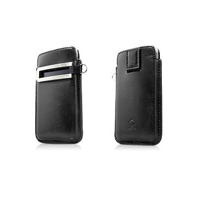 Кожаный чехол футляр Capdase Smart Pocket Black/Red для Apple iPhone 4/4S(1)