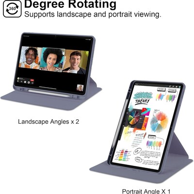 Чехол для планшета с функцией вращения Acrylic Rotate Series черный для Xiaomi Redmi Pad 2 Pro(2)