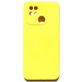 Силиконовый чехол Silicone Case с логотипом желтый для Xiaomi Redmi 10C(#1)