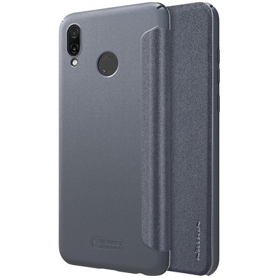 Полиуретановый чехол книга Nillkin Sparkle Leather Case Черный для Huawei Honor Play(4)