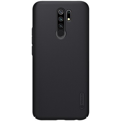 Пластиковый чехол с подставкой Nillkin Super Frosted Shield Черный для Xiaomi Redmi 9(1)