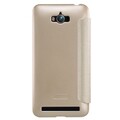 Полиуретановый чехол книга Nillkin Sparkle Leather Case Gold для Asus Zenfone Max ZC550KL(#2)