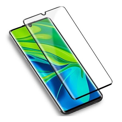 Противоударное защитное стекло Full Glue 0.3mm черное с закруглением для Xiaomi Mi CC9 Pro (Mi Note10)(2)