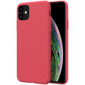 Пластиковый чехол с подставкой Nillkin Super Frosted Shield красный матовый для Apple iPhone 11 Pro(#2)