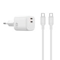 Зарядное устройство WiWU Cube 45W 2C PD Fast Charge Travel Adapter Combo Wi-G025 с кабелем Type-C - Type-C(#2)