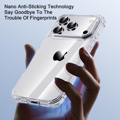 Противоударный чехол PC + TPU iPAKY Crystal Clear Series прозрачный для Apple iPhone Air(3)