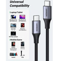 Кабель UGREEN US535-90440 USB-C to USB-C Cable 240W, в оплётке, 2m черный(#6)