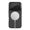 Карбоновый чехол с пластиной Magsafe Nillkin CarboProp Magnetic Case черный для Apple iPhone 17 Pro(#4)