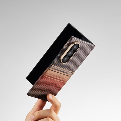 Кевларовый чехол Pitaka Ultra-Slim Case MagSafe SunSet для Samsung Galaxy Z Fold 7(2)