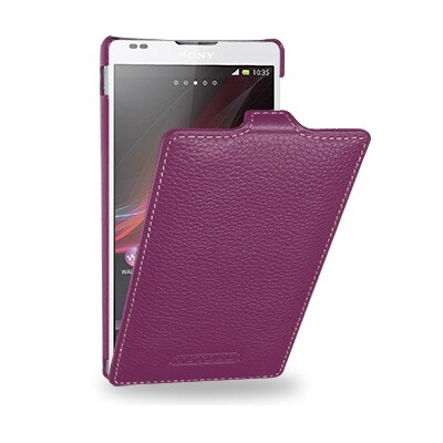 Кожаный чехол Melkco Leather Case Purple LC для Sony Xperia SP M35i(1)