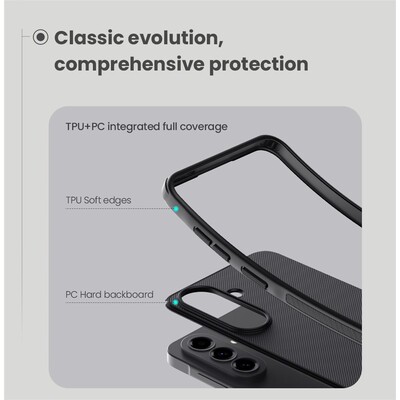 Пластиковый чехол с пластиной Magsafe Nillkin Super Frosted Shield Pro Magnetic Case черный для Samsung Galaxy A57(8)