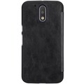 Кожаный чехол Nillkin Qin Leather Case Black для Motorola Moto G4 Plus(#2)