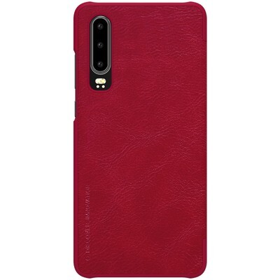Кожаный чехол Nillkin Qin Leather Case Красный для Huawei P30(2)