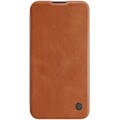 Кожаный чехол Nillkin Qin Pro Leather Case Коричневый для Apple iPhone 14 Pro(#1)