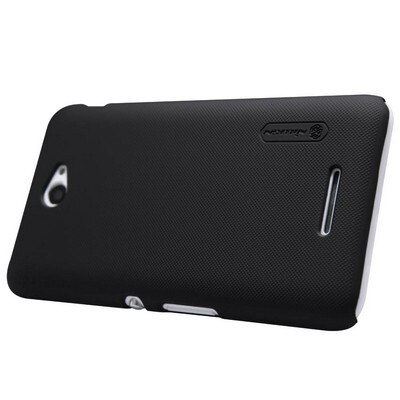 Пластиковый чехол с пленкой Nillkin Super Frosted Shield Black для Sony Xperia E4(3)