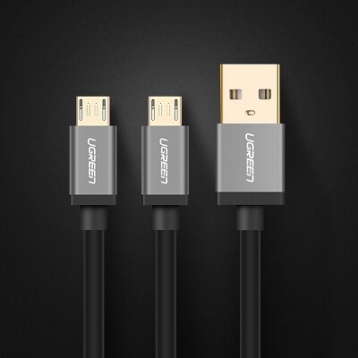 Кабель зарядки и синхронизации Ugreen Dual Micro USB Splitter Charge(4)