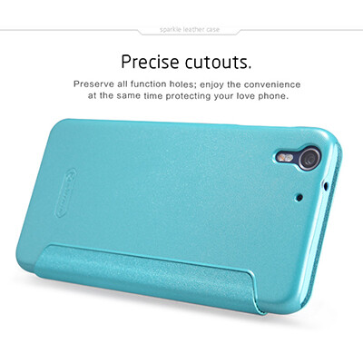 Полиуретановый чехол Nillkin Sparkle Leather Case Ocean для HTC Desire EYE(3)