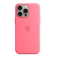 Силиконовый чехол с Magsafe розовый для Apple iPhone 15 Pro Max