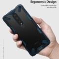Чехол бампер Ringke Fusion X Series прозрачно-синий для OnePlus 7 Pro(#2)