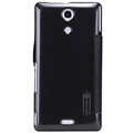Полиуретановый чехол Nillkin Fresh Series Black  для Sony Xperia ZR M36h(#1)
