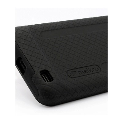 Силиконовый чехол накладка Melkco Kubalt Type (Black/Black) для Samsung i9100 Galaxy S2(3)