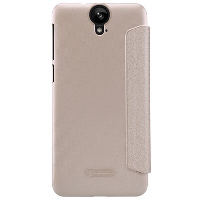Полиуретановый чехол Nillkin Sparkle Leather Case Gold для HTC One E9/One E9 Plus(2)