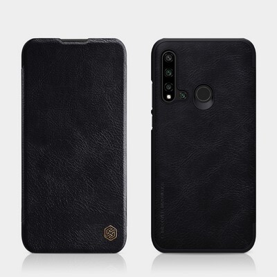 Кожаный чехол Nillkin Qin Leather Case Черный для Huawei P20 Lite 2019 (Nova 5i)(4)